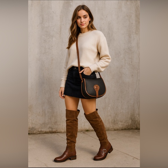 Matisse Lola Over The Knee Leather Brown Boots Women’s size 9 - Picture 1 of 9